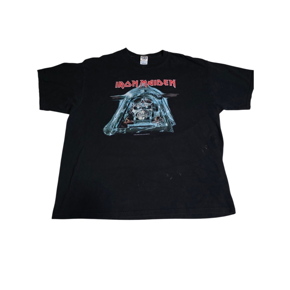 Vintage Iron Maiden 2003 Give Me Ed Til I'm Dead‎ Tour T Shirt Mens XL Black A27